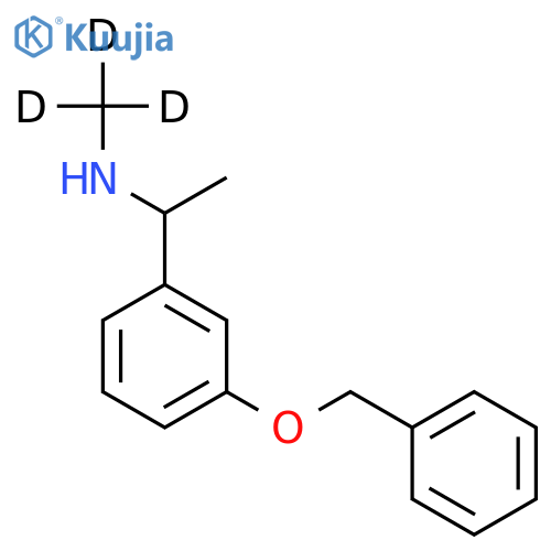 N-1-(3’-Benzyloxyphenyl)ethyl-N-(methyl-d3)amine structure