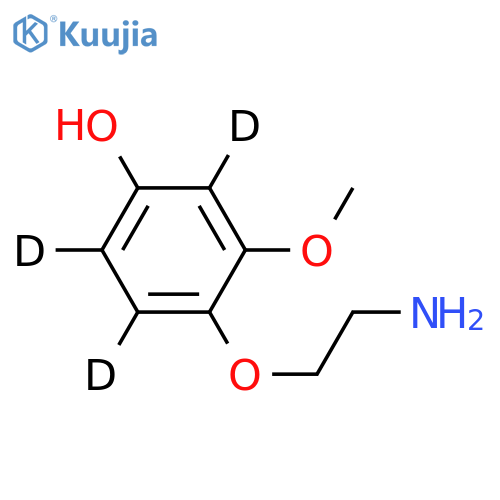 4-(2-Aminoethoxy)-3-methoxyphenol-d3 structure