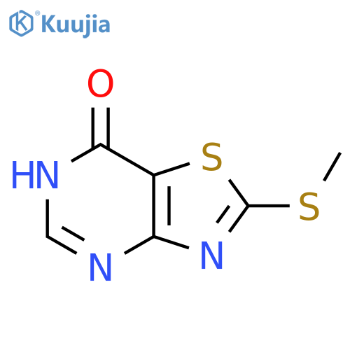 2-(methylsulfanyl)-4H,7H-1,3thiazolo4,5-dpyrimidin-7-one structure