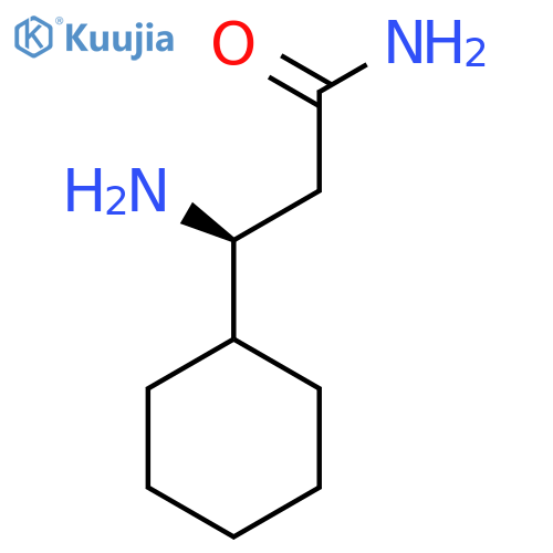(3S)-3-amino-3-cyclohexylpropanamide structure