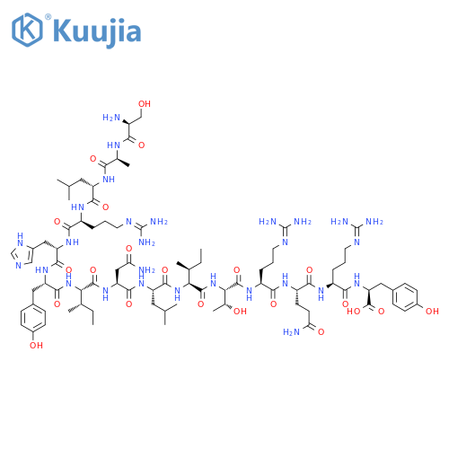 L-Tyrosinamide,L-seryl-L-alanyl-L-leucyl-L-arginyl-L-histidyl-L-tyrosyl-L-isoleucyl-L-asparaginyl-L-leucyl-L-isoleucyl-L-threonyl-L-arginyl-L-glutaminyl-L-arginyl-(9CI) structure