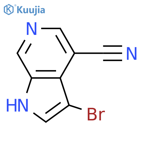 3-BroMo-4-cyano-6-azaindole structure