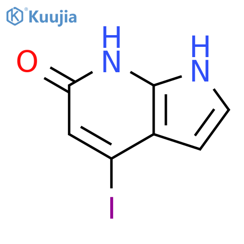 4-iodo-1H-pyrrolo[2,3-b]pyridin-6-ol structure