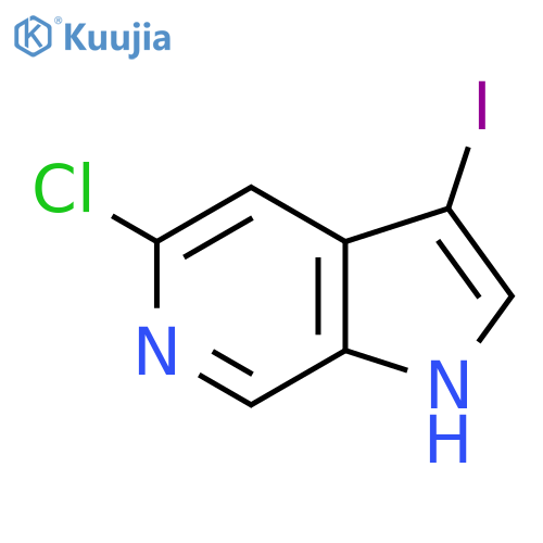 5-Chloro-3-iodo-1H-pyrrolo[2,3-c]pyridine structure