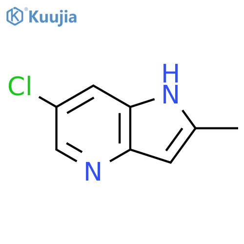 6-Chloro-2-methyl-1H-pyrrolo[3,2-b]pyridine structure