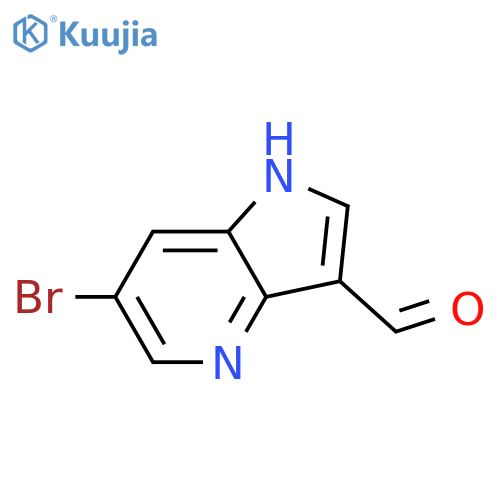 6-Bromo-1H-pyrrolo[3,2-b]pyridine-3-carbaldehyde structure
