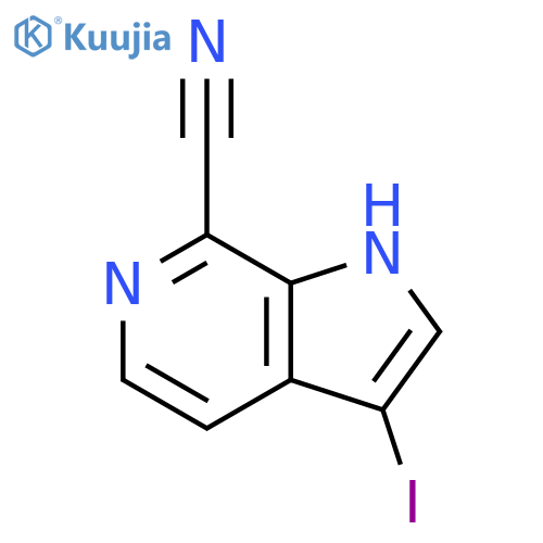 3-Iodo-7-cyano-6-azaindole structure