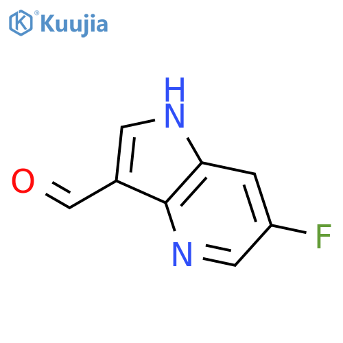 6-fluoro-1H-pyrrolo[3,2-b]pyridine-3-carbaldehyde structure