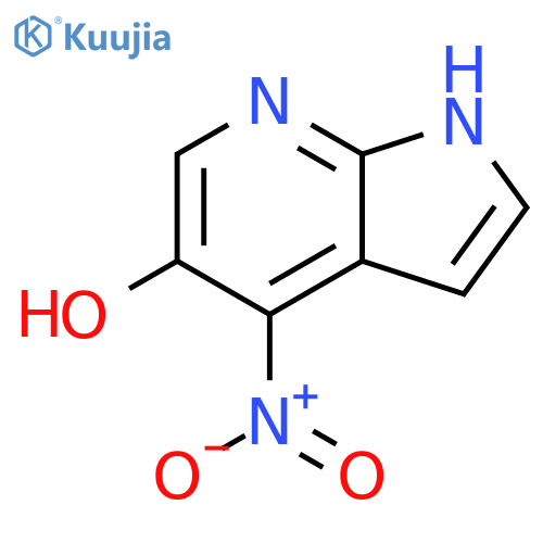 4-nitro-1H-pyrrolo[2,3-b]pyridin-5-ol structure