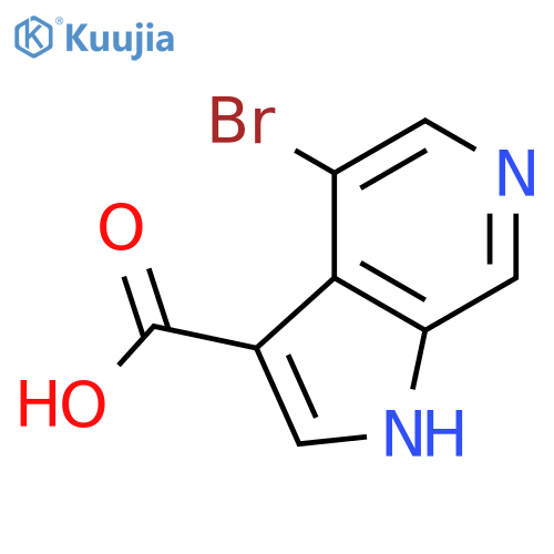 4-Bromo-1H-pyrrolo[2,3-c]pyridine-3-carboxylic acid structure