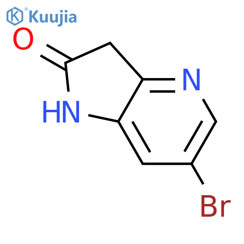 6-bromo-1H,2H,3H-pyrrolo[3,2-b]pyridin-2-one structure
