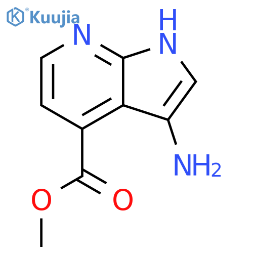 methyl 3-amino-1H-pyrrolo[2,3-b]pyridine-4-carboxylate structure