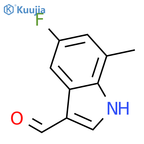 5-Fluoro-7-methyl-1H-indole-3-carbaldehyde structure