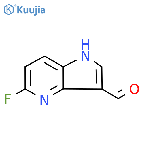 5-fluoro-1H-pyrrolo[3,2-b]pyridine-3-carbaldehyde structure