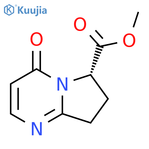(S)-Methyl 4-oxo-4,6,7,8-tetrahydropyrrolo[1,2-a]pyrimidine-6-carboxylate structure