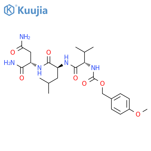 L-Aspartamide, N-[[(4-methoxyphenyl)methoxy]carbonyl]-L-valyl-L-leucyl- structure