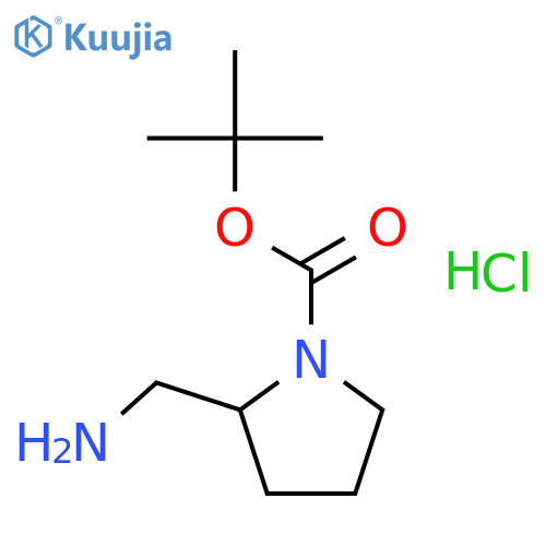 S-2-(Aminomethyl)-1-N-boc-pyrrolidine Hydrochloride structure
