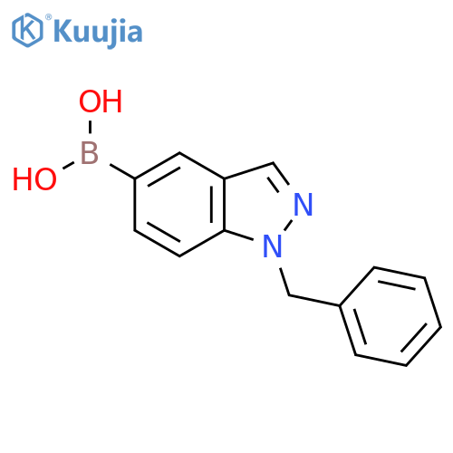 (1-Benzyl-1H-indazol-5-yl)boronic acid structure