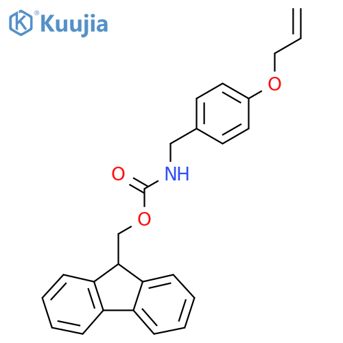 (9H-fluoren-9-yl)methyl N-{[4-(prop-2-en-1-yloxy)phenyl]methyl}carbamate structure