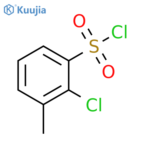 2-chloro-3-methylbenzene-1-sulfonyl chloride structure