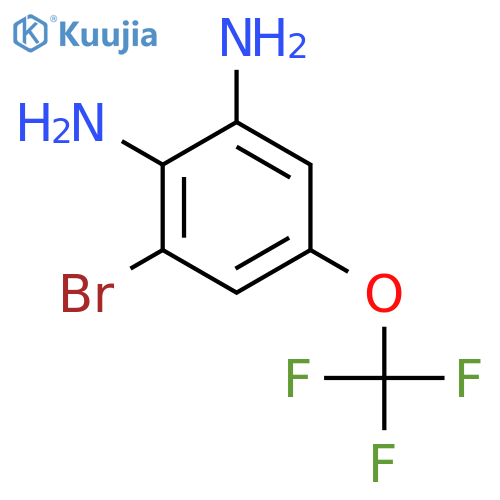 3-bromo-5-(trifluoromethoxy)benzene-1,2-diamine structure