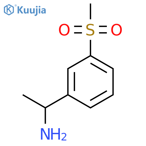 1-(3-methanesulfonylphenyl)ethan-1-amine structure