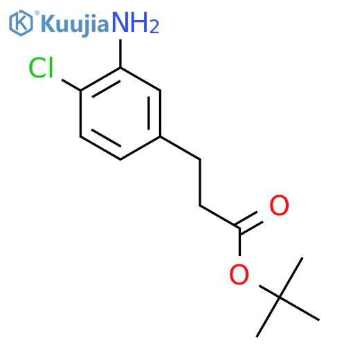 Tert-butyl 3-(3-amino-4-chlorophenyl)propanoate structure