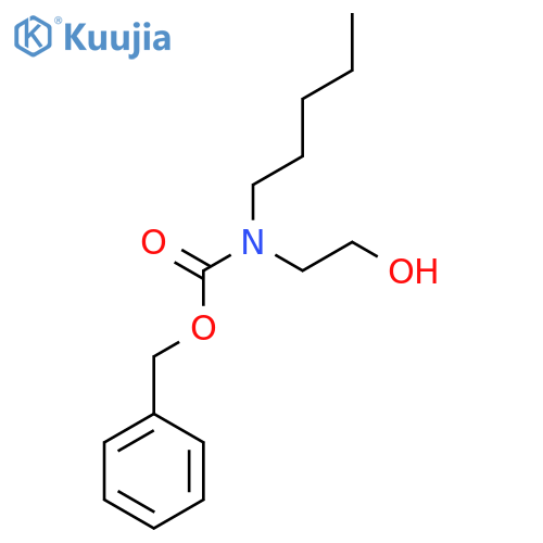 benzyl N-(2-hydroxyethyl)-N-pentylcarbamate structure