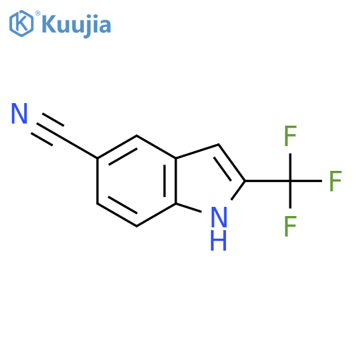 2-(Trifluoromethyl)-1H-indole-5-carbonitrile structure