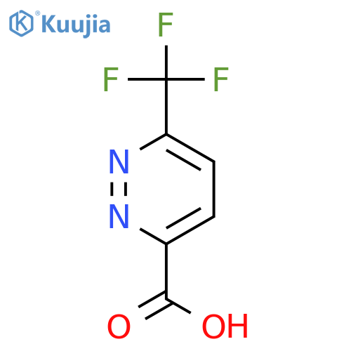6-(Trifluoromethyl)pyridazine-3-carboxylic acid structure
