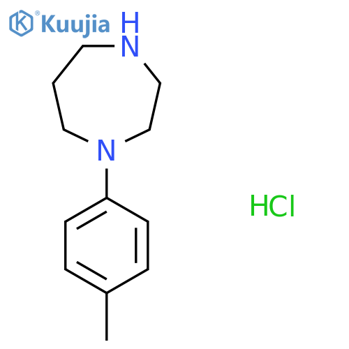 1-(4-Methylphenyl)-1,4-diazepane;hydrochloride structure