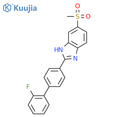 2-(2'-Fluorobiphenyl-4-yl)-6-(methylsulfonyl)-1H-benzo[d]imidazole structure
