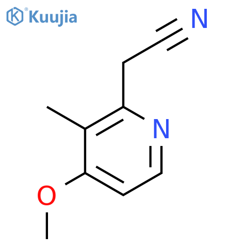 2-Pyridineacetonitrile, 4-methoxy-3-methyl- structure
