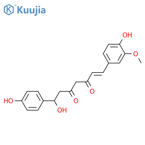 7-Hydroxy-1,7-bis(4-hydroxy-3-methoxyphenyl)-1-heptene-3,5-dione; 3'-Demethoxy structure