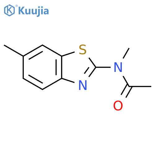 Acetamide,N-methyl-N-(6-methyl-2-benzothiazolyl)- structure