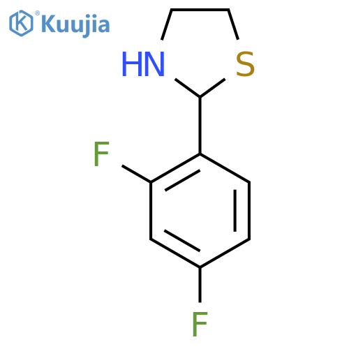 2-(2,4-Difluorophenyl)thiazolidine structure