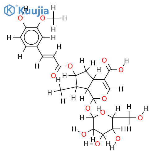7-O-E-feruloyl-8-epiloganic acid structure