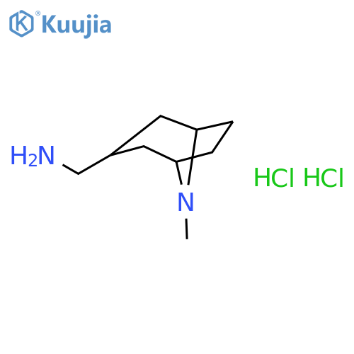 (8-Methyl-8-azabicyclo[3.2.1]octan-3-yl)methanamine dihydrochloride structure