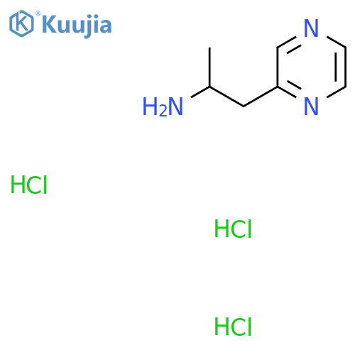 1-(Pyrazin-2-yl)propan-2-amine trihydrochloride structure