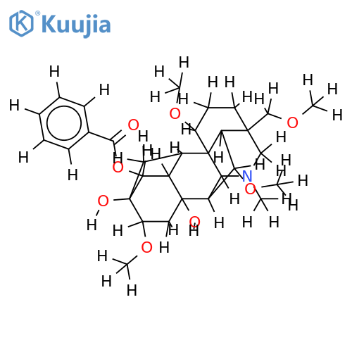 14-O-benzoyldelphonine structure