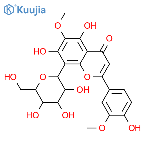 8-C-β-D-Glucopyranosyl-3',4',5,6,7-pentahydroxyflavone; 3',6-Di-Me ether structure