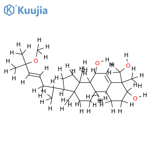 (3beta,7beta,23E)-25-methoxycucurbita-5,23-diene-3,7,29-triol structure