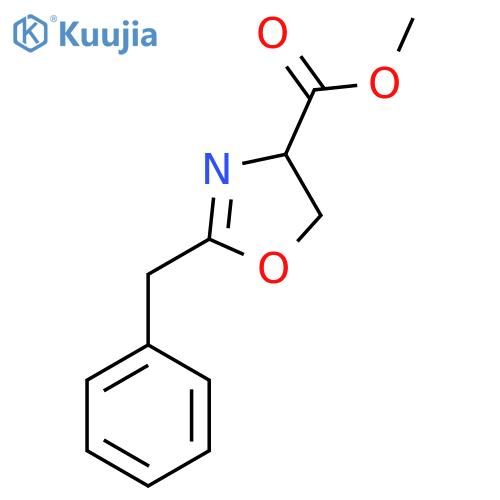 Methyl 2-benzyl-4,5-dihydro-1,3-oxazole-4-carboxylate structure