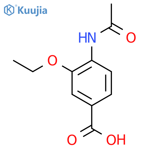 4-Acetamido-3-ethoxybenzoic acid structure