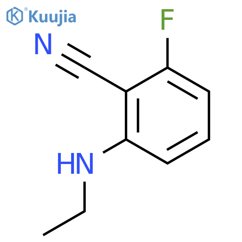 2-(Ethylamino)-6-fluorobenzenecarbonitrile structure