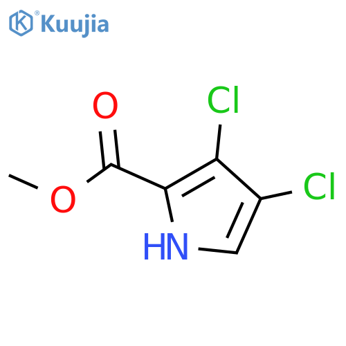 3,4-dichloro-1H-Pyrrole-2-carboxylic acid methyl ester structure