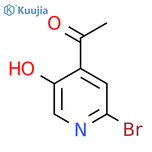 1-(2-Bromo-5-hydroxy-pyridin-4-yl)-ethanone structure