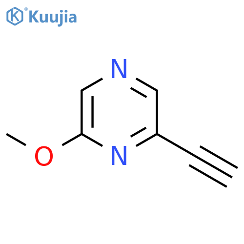 2-ethynyl-6-methoxypyrazine structure