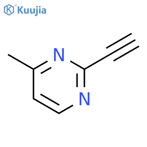 2-ethynyl-4-methylpyrimidine structure