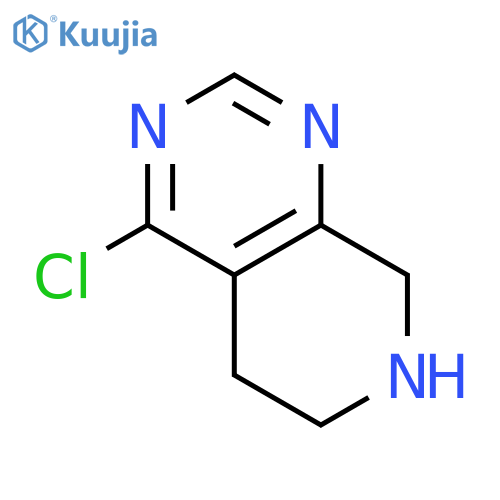 4-chloro-5H,6H,7H,8H-pyrido3,4-dpyrimidine structure